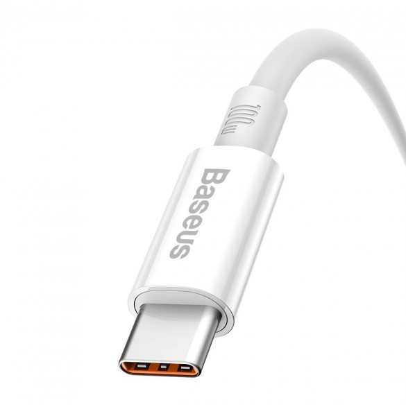 Baseus Superior Series-kabel med snabbladdning USB-A - USB-C 100W 480Mbps 1m vit