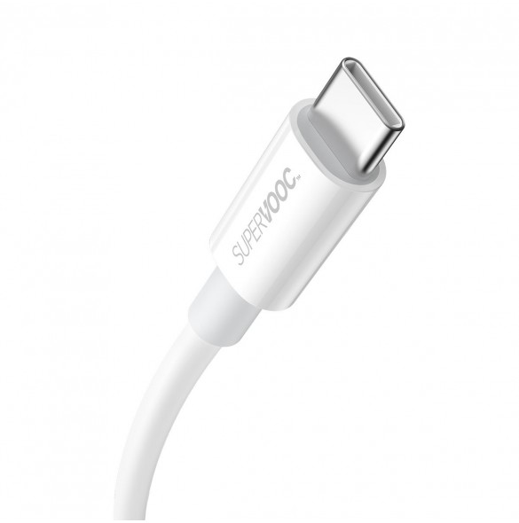 Baseus Superior Series SUPERVOOC USB-A till USB-C 65W 1m kabel vit