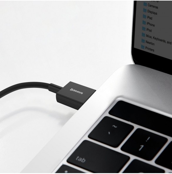 Baseus Superior USB-kabel - USB Typ C 66 W (11 V / 6 A) Huawei SuperCharge SCP 2 m svart (CATYS-A01)