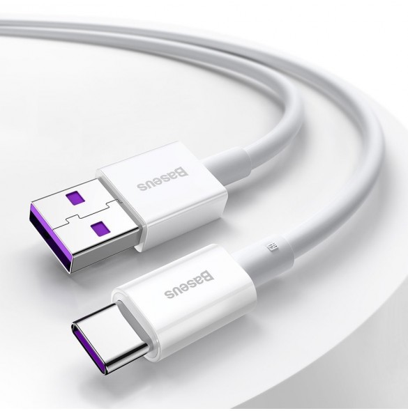Baseus Superior USB-kabel - USB Typ C 66 W (11 V / 6 A) Huawei SuperCharge SCP 2 m svart (CATYS-A01)