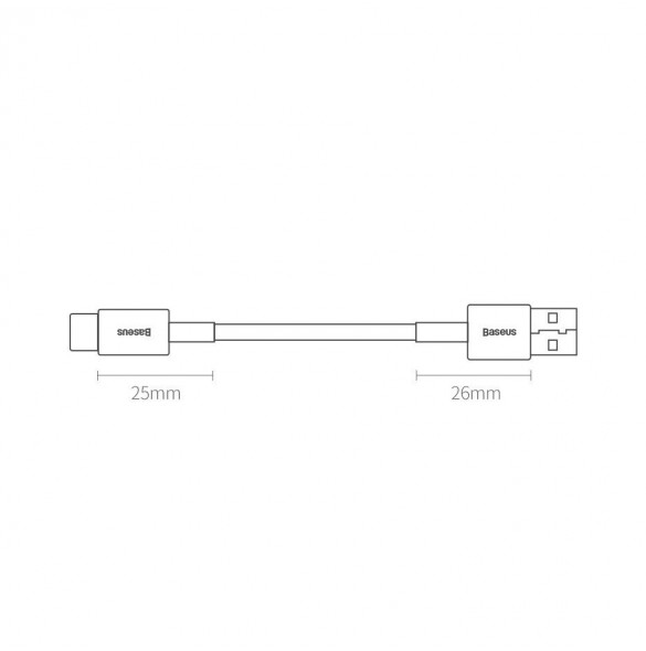 Baseus Superior USB-kabel - USB Typ C 66 W (11 V / 6 A) Huawei SuperCharge SCP 2 m svart (CATYS-A01)