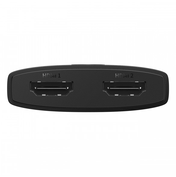 Baseus AirJoy 2in1 4K 60Hz dubbelriktad HDMI-adapter med inbyggd 1m kabel - svart