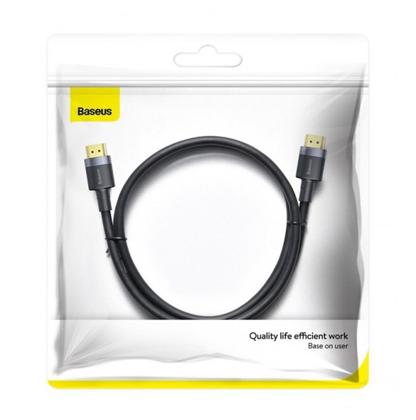 Baseus Cafule-kabel HDMI 2.0 4K 60 Hz 3D 18 Gbps 2 m svart (CADKLF-F01)