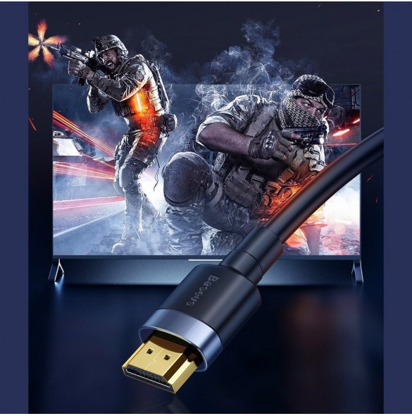 Baseus Cafule-kabel HDMI 2.0-kabel 4K 60 Hz 3D 18 Gbps 3 m svart (CADKLF-G01)