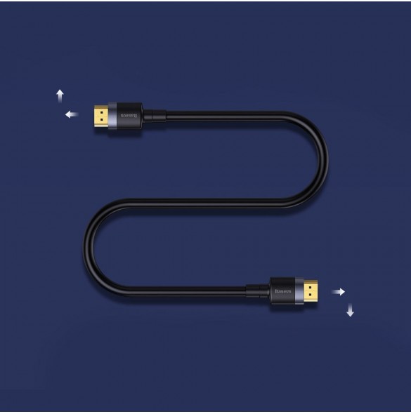 Baseus Cafule-kabel HDMI 2.0-kabel 4K 60 Hz 3D 18 Gbps 3 m svart (CADKLF-G01)