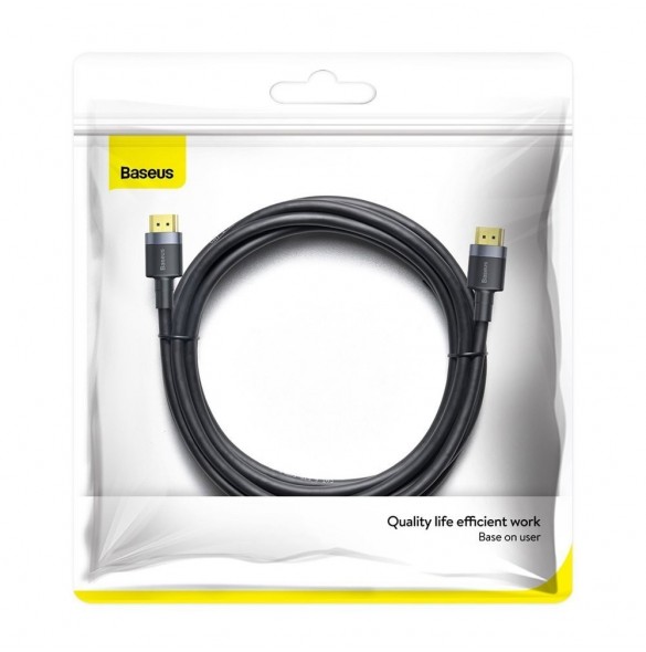 Baseus Cafule-kabel HDMI 2.0-kabel 4K 60 Hz 3D 18 Gbps 3 m svart (CADKLF-G01)