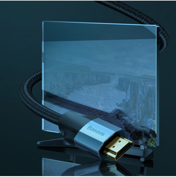 Baseus Enjoyment adapterkabel HDMI-kabel 4K60Hz 0,5m mörkgrå
