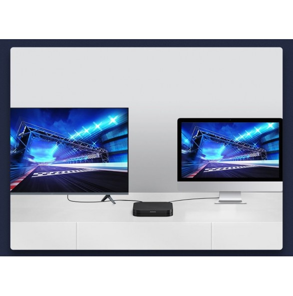 Baseus HDMI 2.1-kabel 8K 60 Hz 48 Gbps / 4K 120 Hz / 2K 144 Hz 3D eARC QMS Dynamic HDR VRR ALLM 3 m svart (CAKGQ-L01)