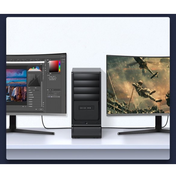 Baseus HDMI 2.1-kabel 8K 60 Hz 48 Gbps / 4K 120 Hz / 2K 144 Hz 3D eARC QMS Dynamic HDR VRR ALLM 3 m svart (CAKGQ-L01)