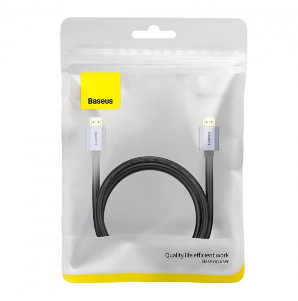 Baseus High Definition Series HDMI 2.0 4K 60Hz 1,5 m kabel svart (WKGQ020101)