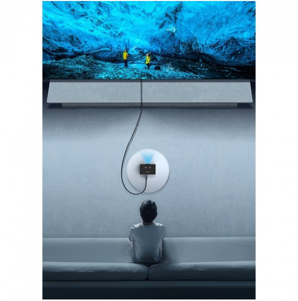 Baseus High Definition Series HDMI 2.0 4K 60Hz 1m kabel svart (WKGQ020001)