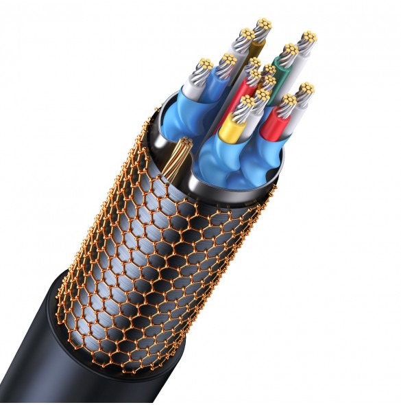 Baseus High Definition Series HDMI 2.0 4K 60Hz 3m kabel svart (WKGQ020301)