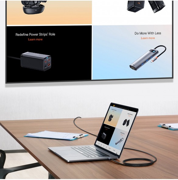Baseus High Definition Series HDMI 2.0 4K 60Hz 3m kabel svart (WKGQ020301)