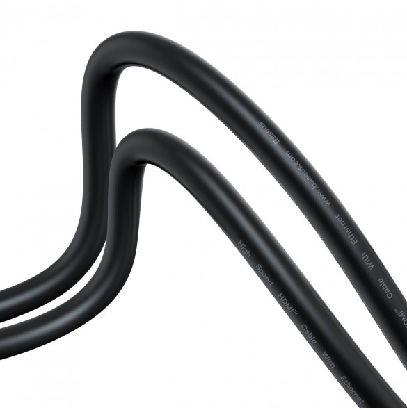 Baseus High Definition Series HDMI 2.0 4K 60Hz kabel 5m svart (WKGQ020401)