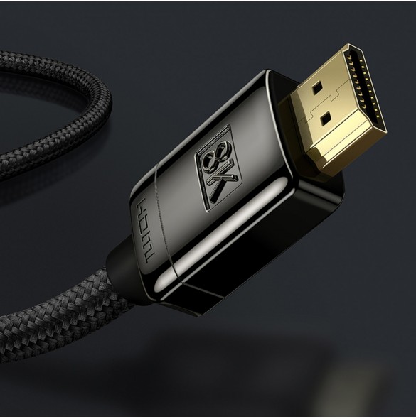 Baseus High Definition Series HDMI 2.1 8K 1m kabel - svart