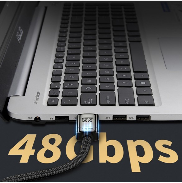 Baseus High Definition Series HDMI 2.1 8K 1m kabel - svart