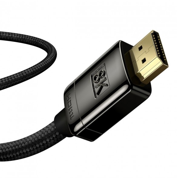 Baseus High Definition Series HDMI 2.1 8K 2m kabel - svart