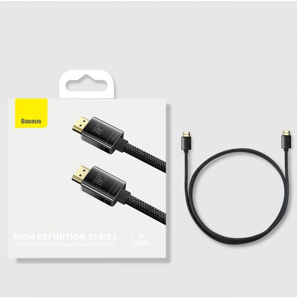 Baseus High Definition Series HDMI 2.1 8K 2m kabel - svart