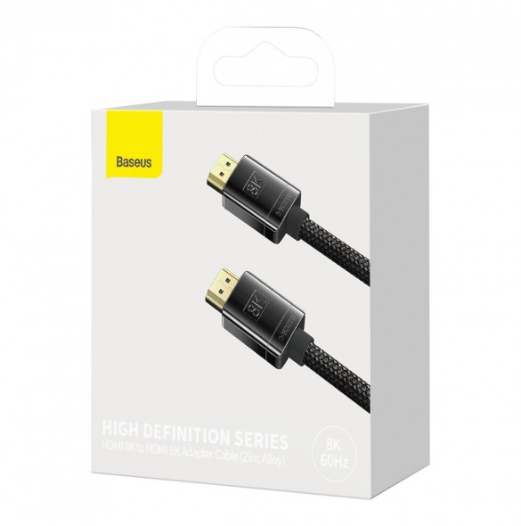 Baseus High Definition Series HDMI 2.1 8K 3m kabel - svart