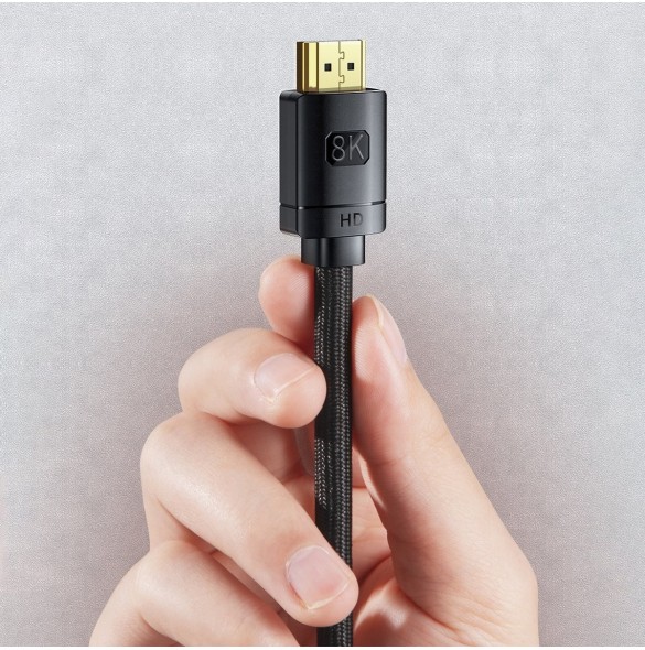 Baseus High Definition Series HDMI 2.1 8K 60Hz kabel 0,5m svart (WKGQ040001)