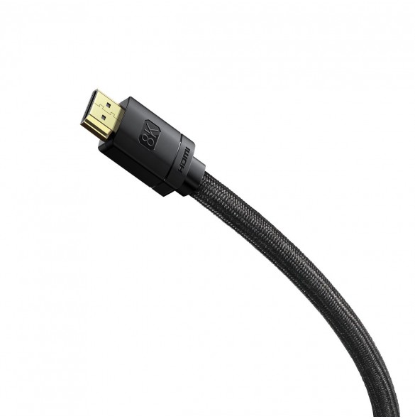 Baseus High Definition Series HDMI 8K - HDMI 8K kabel 10m svart
