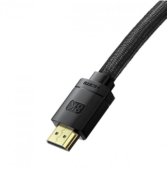 Baseus High Definition Series HDMI 8K - HDMI 8K kabel 10m svart
