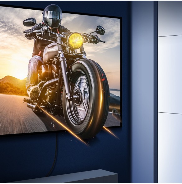 Baseus High Definition Series HDMI 8K - HDMI 8K kabel 10m svart