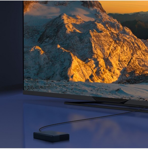 Baseus High Definition Series HDMI 8K till HDMI 8K Adapterkabel 1,5 m Svart