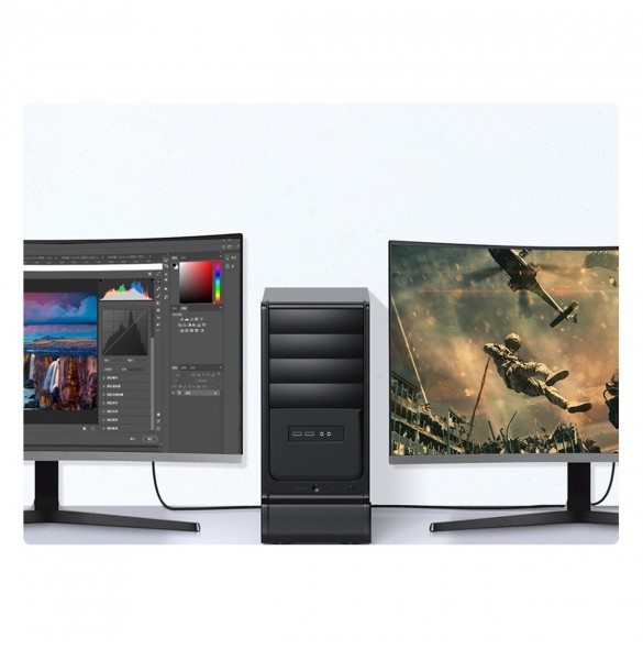 Baseus High Definition Series HDMI 8K till HDMI 8K Adapterkabel 1,5 m Svart