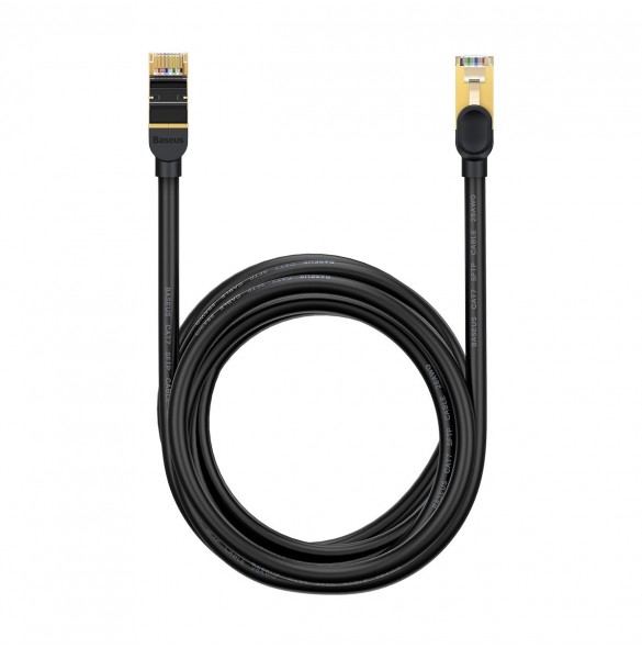 Baseus Speed Seven High Speed Network Kabel RJ45 10Gbps 5m Svart (WKJS010501)
