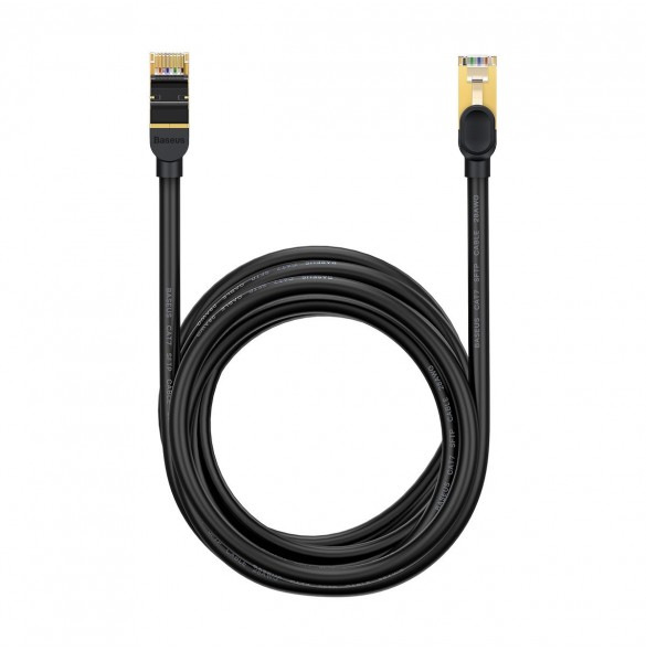 Baseus Speed Seven High Speed RJ45 nätverkskabel 10Gbps 8m Svart (WKJS010601)