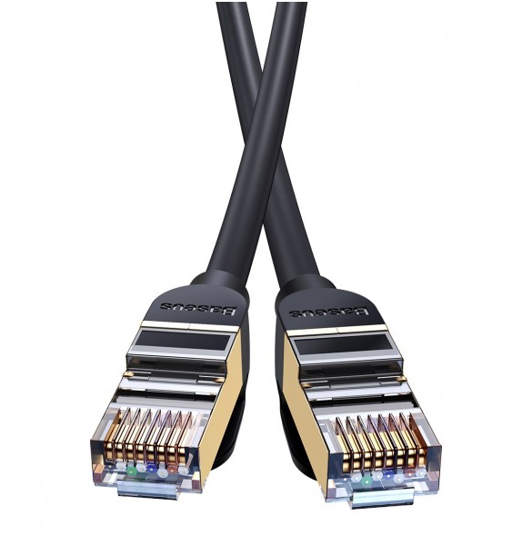 Baseus Speed Seven High Speed RJ45 nätverkskabel 10Gbps 8m Svart (WKJS010601)