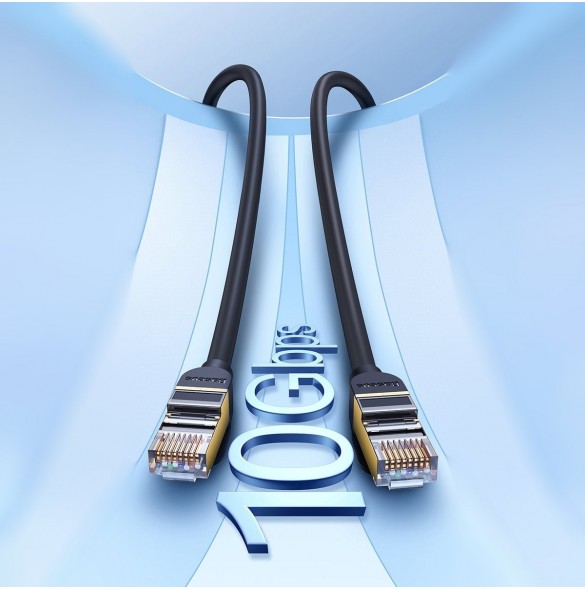 Baseus Speed Seven High Speed RJ45 nätverkskabel 10Gbps 8m Svart (WKJS010601)