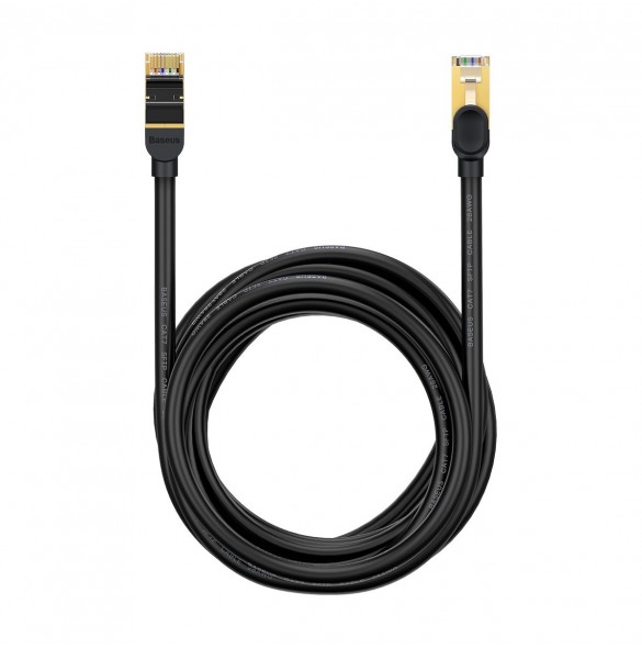 Baseus Speed Seven nätverkskabel RJ45 10Gbps 15m svart (WKJS010801)