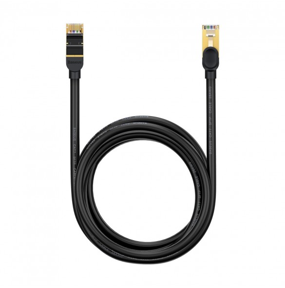 Baseus Speed Seven nätverkskabel RJ45 10Gbps 3m svart (WKJS010401)