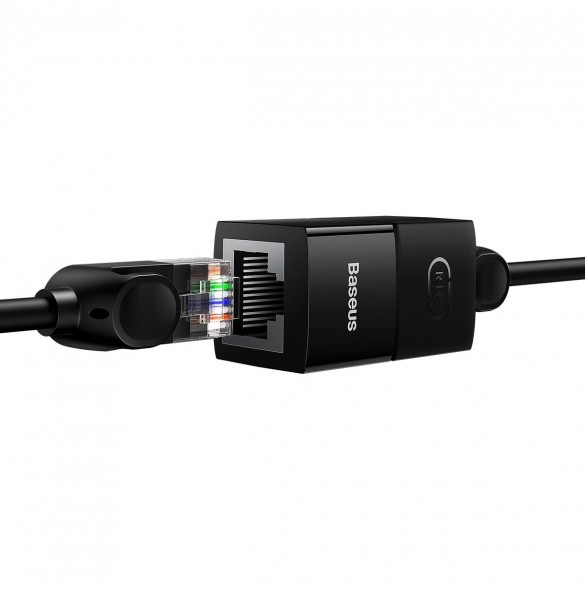 Nätverkskoppling Ethernet RJ-45 kabelkontakt Baseus AirJoy Series 10 st - svart