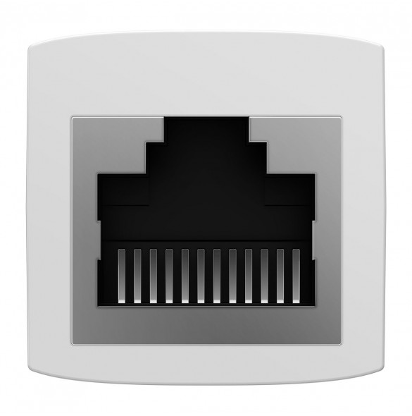 Nätverkskoppling Ethernet RJ-45 kabelkontakt Baseus AirJoy Series 10 st - vit
