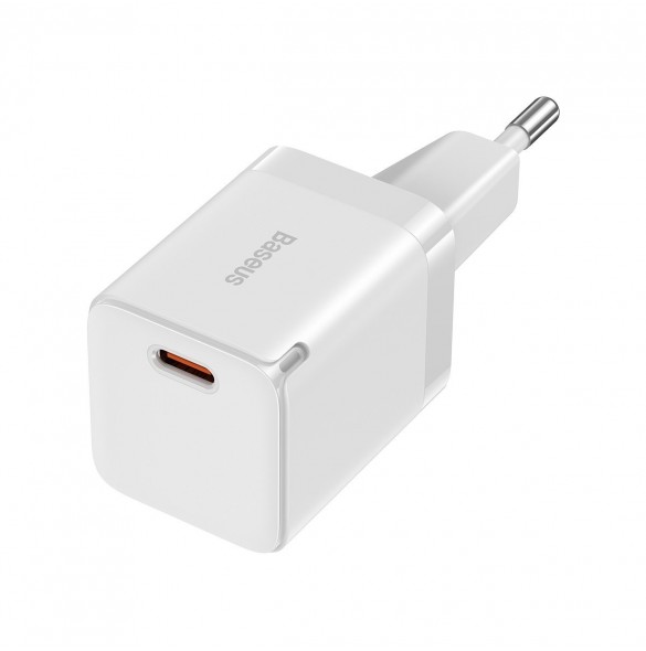 Baseus GaN3 snabbladdare 30W vit (CCGN010102)