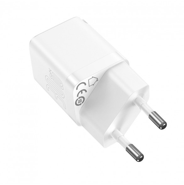 Baseus GaN3 snabbladdare 30W vit (CCGN010102)