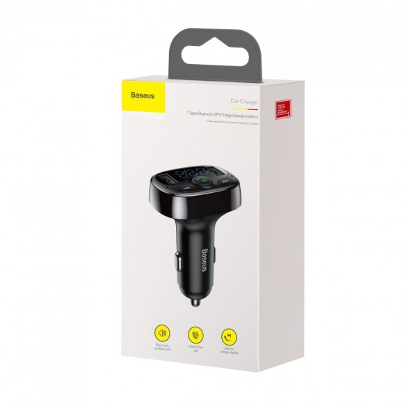Bluetooth-sändare / billaddare Baseus S-09A (Overseas Edition) - svart
