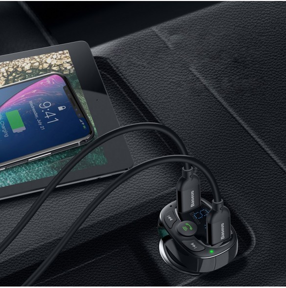 Bluetooth-sändare / billaddare Baseus S-09A (Overseas Edition) - svart