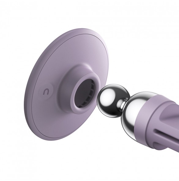 Baseus C01 magnetisk bilventilationshållare för smartphone lila (SUCC000105)