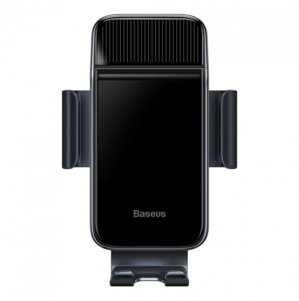 Baseus elcykel smartphonehållare med inbyggd solpanel 150mAh svart (SUZG010001)