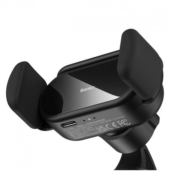 Baseus Steel Cannon Pro solar automatisk cockpit bilhållare svart (SUGP010001)