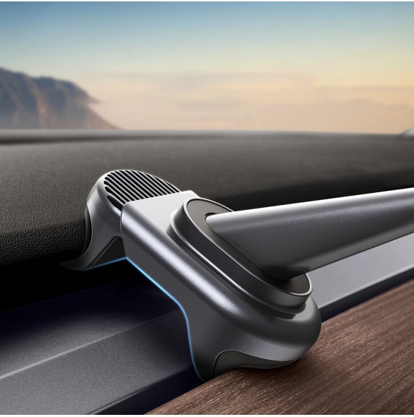Elbilshållare med solpanel till Tesla Model 3 / Y Baseus T-Space - svart