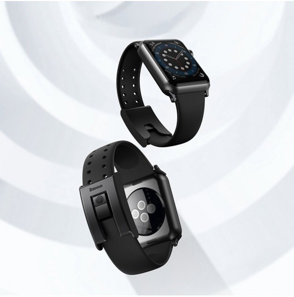 Baseus Slip-Thru bandarmband för Apple Watch 3/4/5/6/SE 38mm/40mm svart (LBWSE-01)
