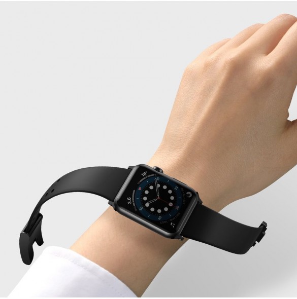 Baseus Slip-Thru bandarmband för Apple Watch 3/4/5/6/SE 38mm/40mm svart (LBWSE-01)