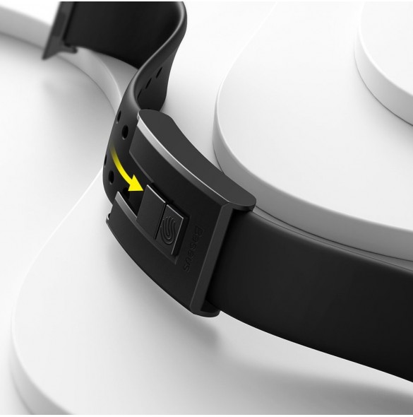 Baseus Slip-Thru bandarmband för Apple Watch 3/4/5/6/SE 38mm/40mm svart (LBWSE-01)