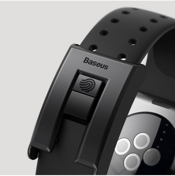 Baseus Slip-Thru bandarmband för Apple Watch 3/4/5/6/SE 38mm/40mm svart (LBWSE-01)