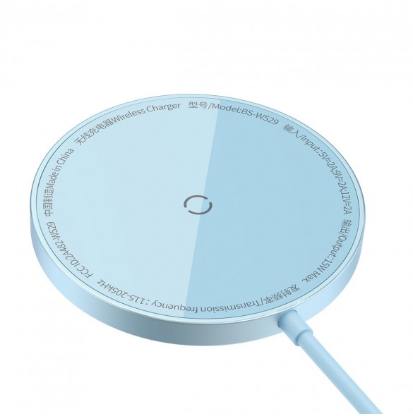 Baseus Simple Mini3 magnetladdare MagSafe Qi 15W blå